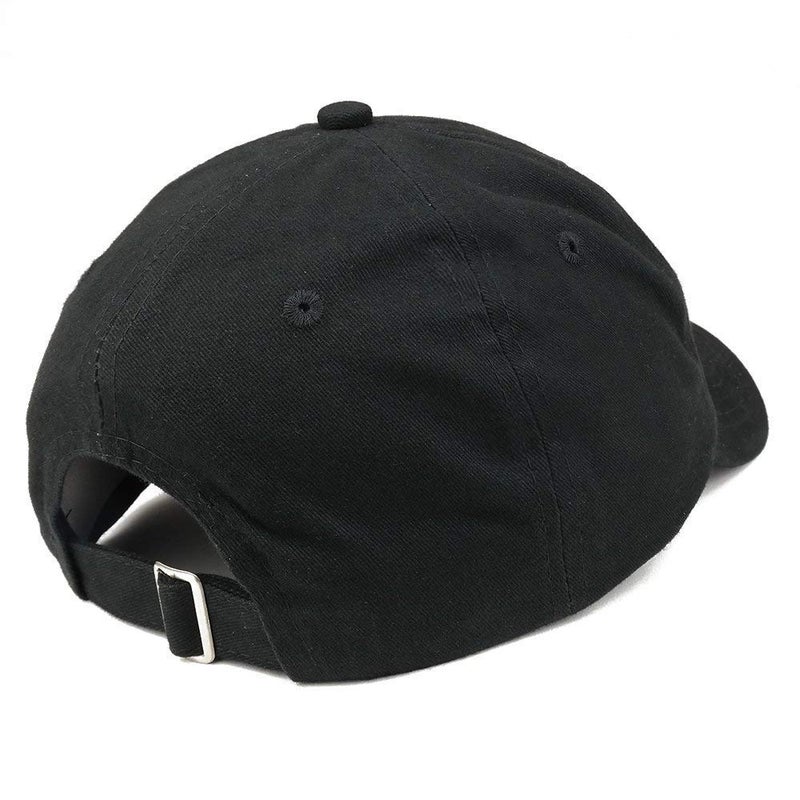 Top Level Apparel قبعة بيسبول للأب ذات حافة منخفضة مزينة بشعار الصليب الديني، سوداء - Image 2